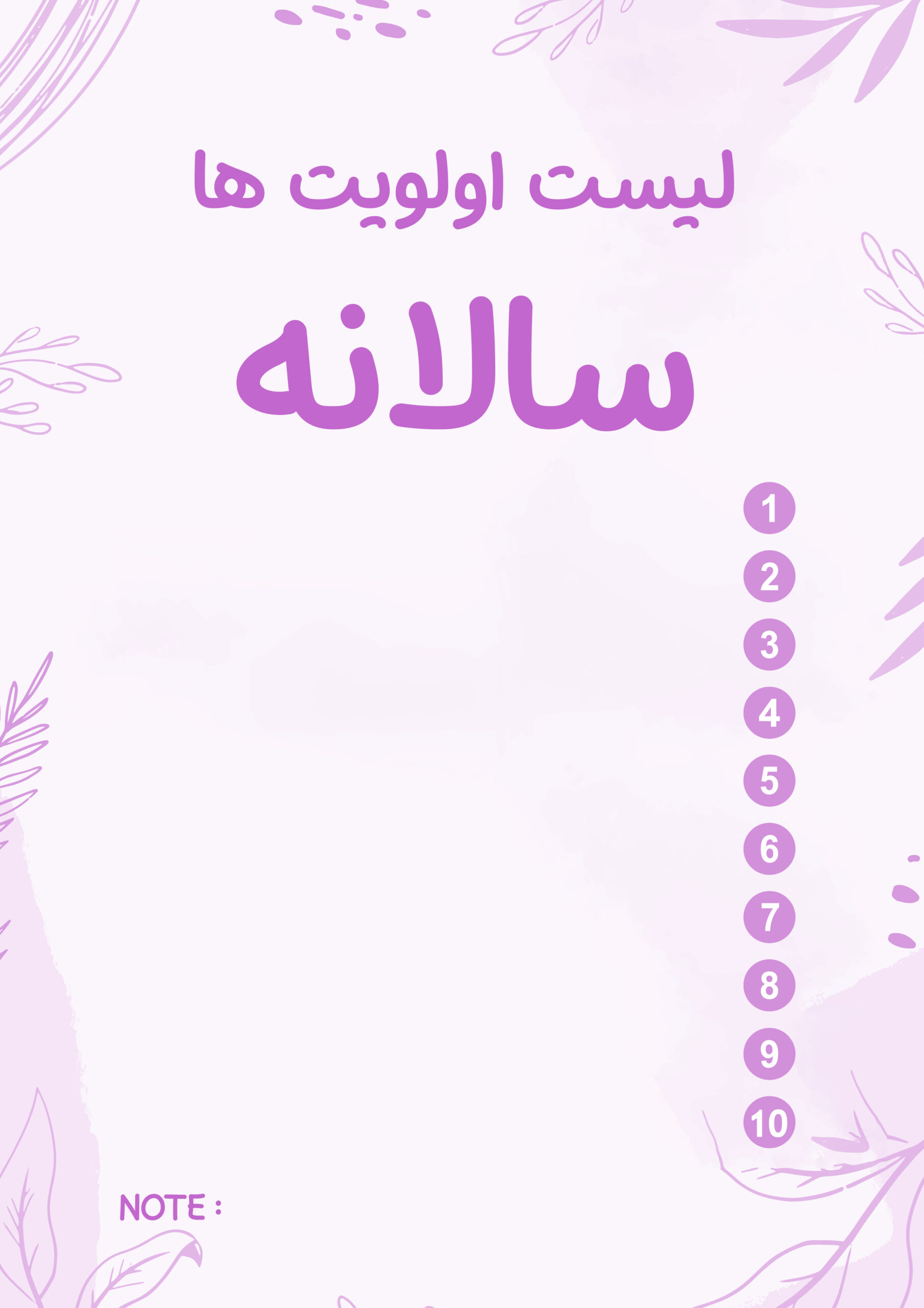 3 لیست اولویتبندی هفتگی، ماهانه و سالانه برای مدیریت بهتر اهداف و زمان